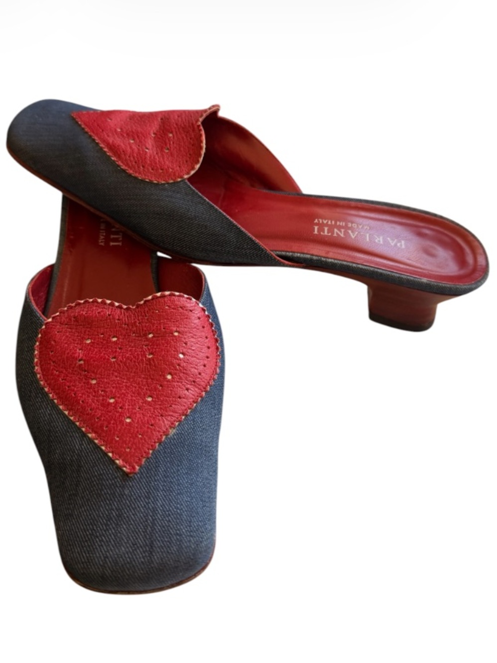 Parlanti Italian Mule  Kitten Heels Shoes size 36 1/2